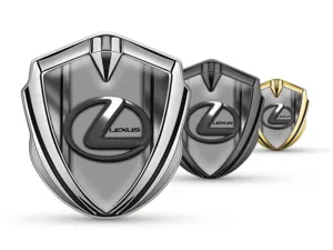 Lexus Emblema Silicone Badge Look Corse Finitura Lucida